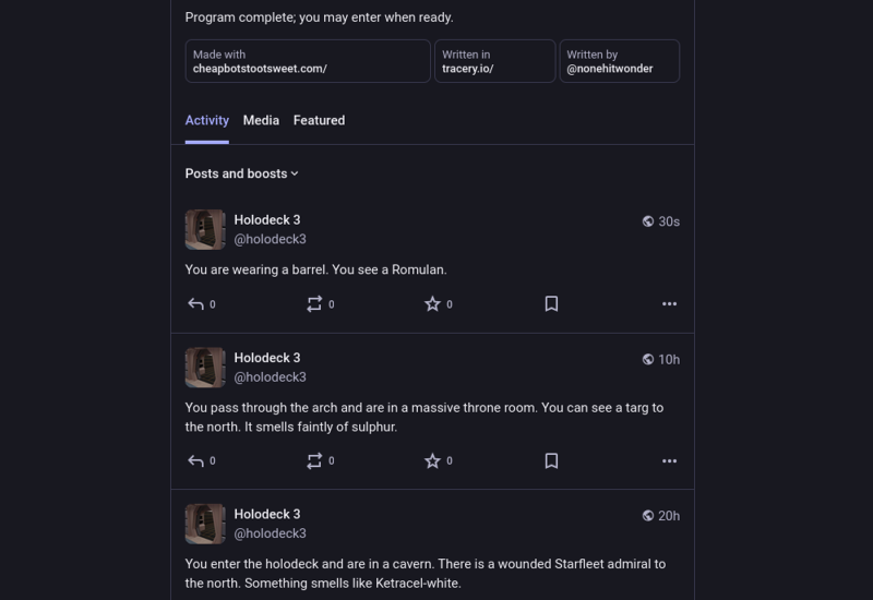 Text Adventure Bot